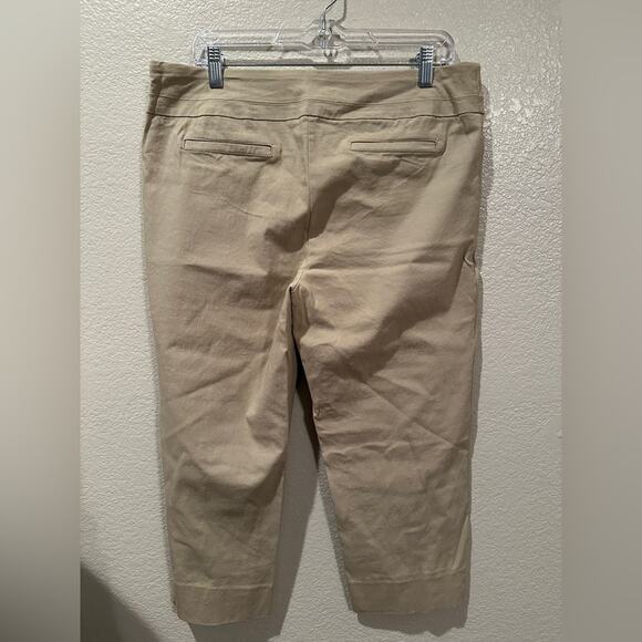 Zac & Rachel khaki pull on capri pants sz 14 - Picture 5 of 6